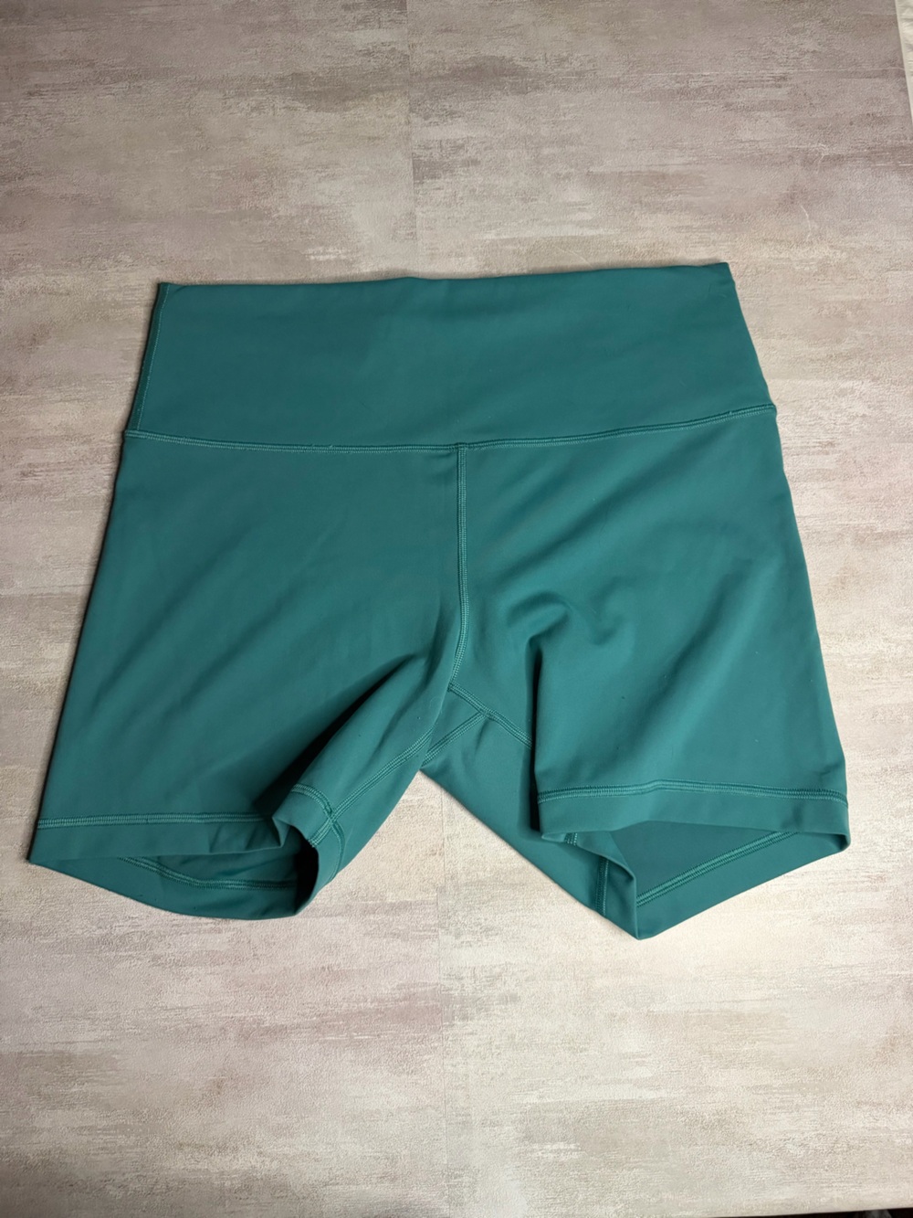 lululemon Teal High-Rise Bike Shorts